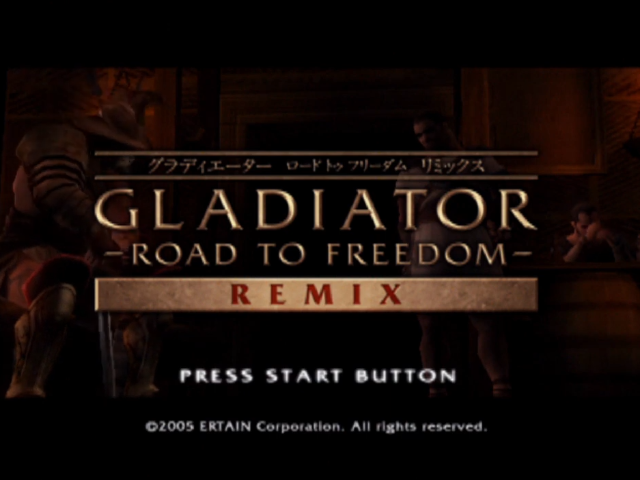 Colosseum : Road to Freedom — Title screen