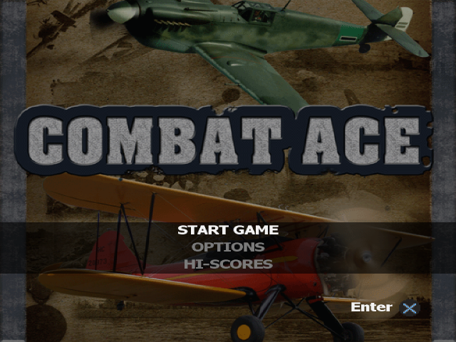 Combat Ace — Title screen
