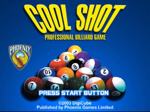 Cool Shot — Title screen