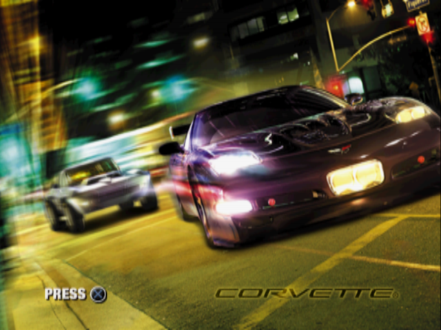 Corvette — Title screen