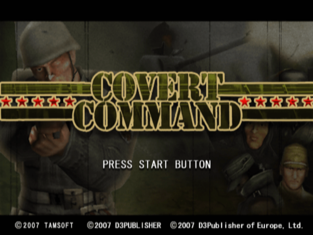 Covert Command — Title screen