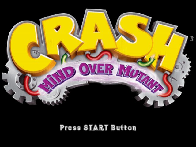 Crash : Mind over Mutant — Title screen