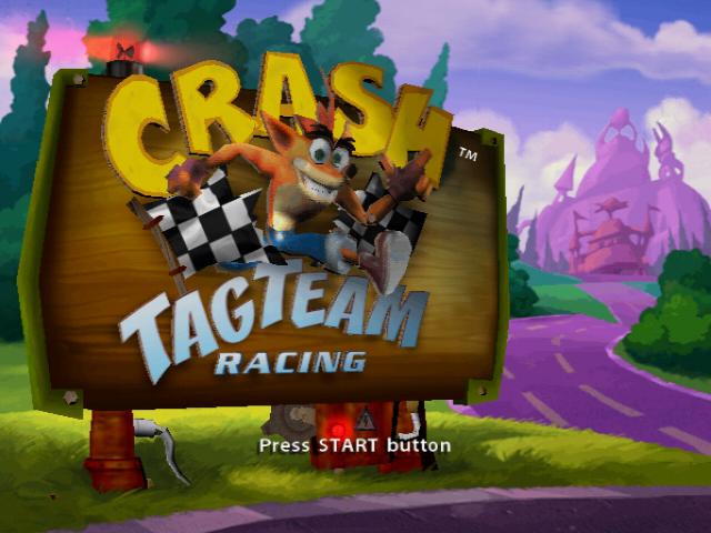Crash Tag Team Racing — Title screen