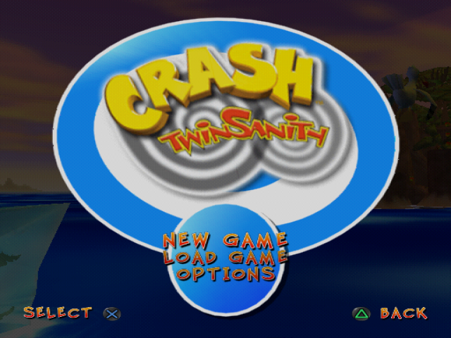 Crash Twinsanity — Title screen