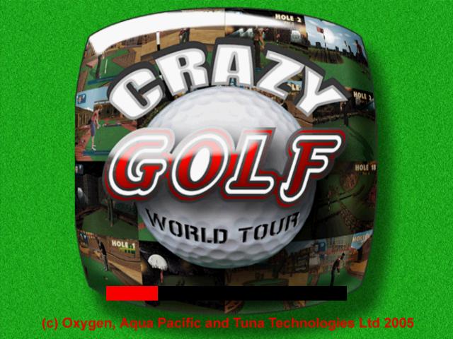 Crazy Golf : World Tour — Title screen