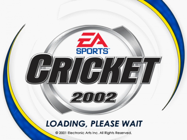 Cricket 2002 — Title screen