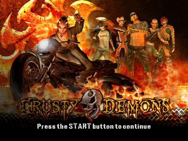 Crusty Demons — Title screen