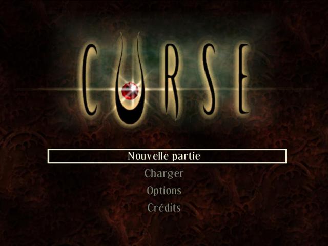 Curse : The Eye of Isis — Title screen