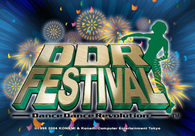 DDR Festival : Dance Dance Revolution — Title screen