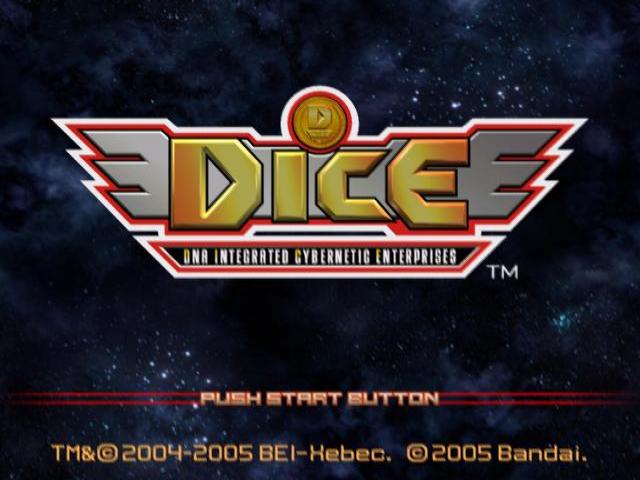 DICE : DNA Integrated Cybernetic Enterprises — Title screen