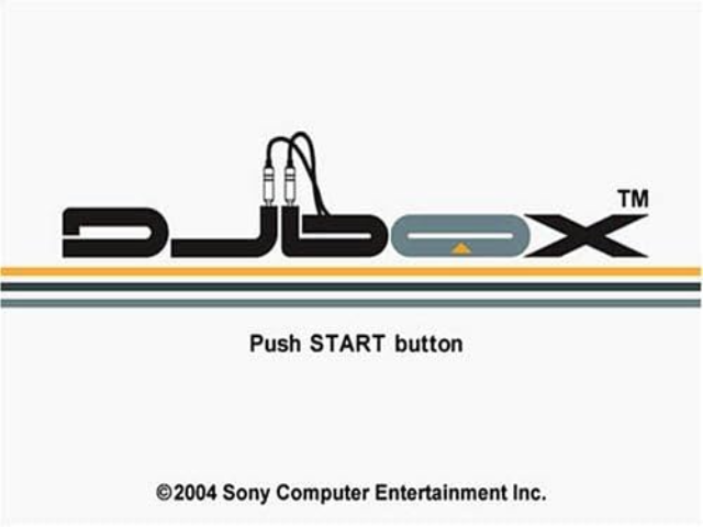 DJbox — Title screen