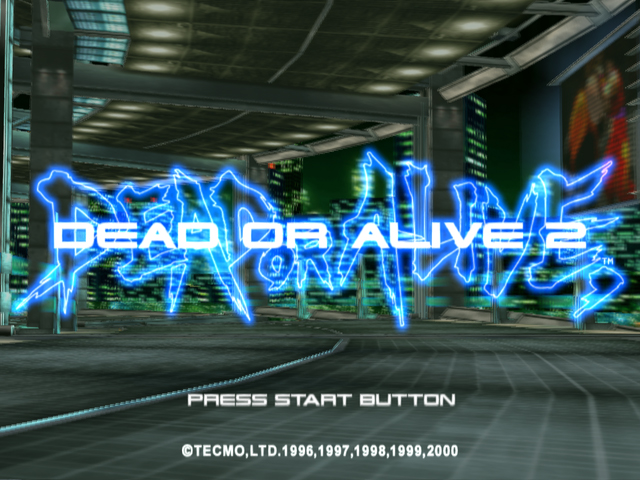 DOA 2: Hardcore — Title screen