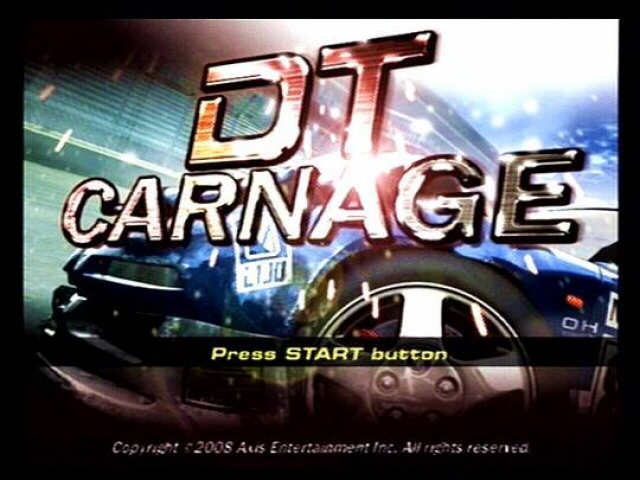 DT Carnage — Title screen