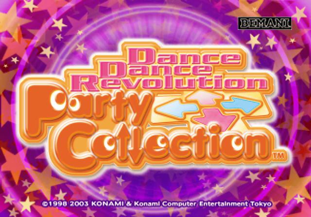Dance Dance Revolution : Party Collection — Title screen