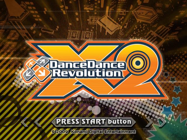 Dance Dance Revolution X2 — Title screen