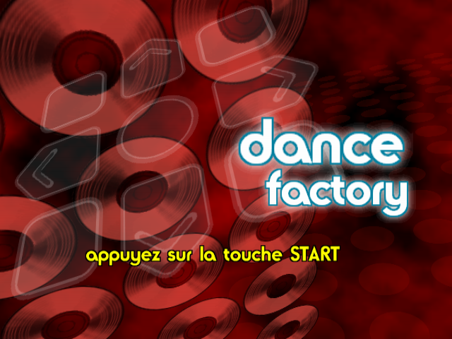 Dance Factory — Title screen