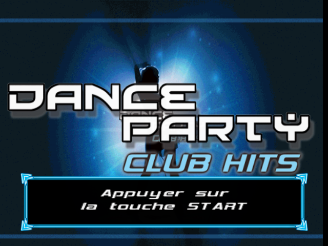 Dance Party Club Hits — Title screen
