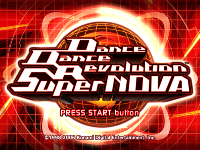 Dancing Stage SuperNova — Title screen