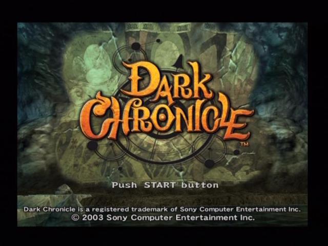 Dark Chronicle — Title screen