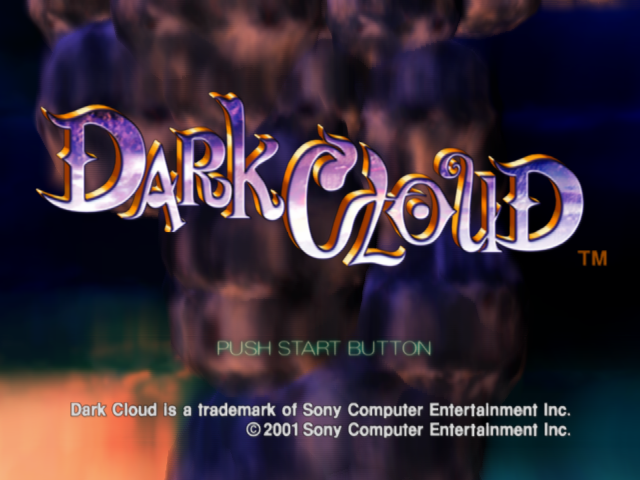 Dark Cloud — Title screen