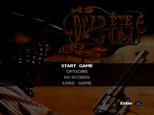 Dead Eye Jim — Title screen