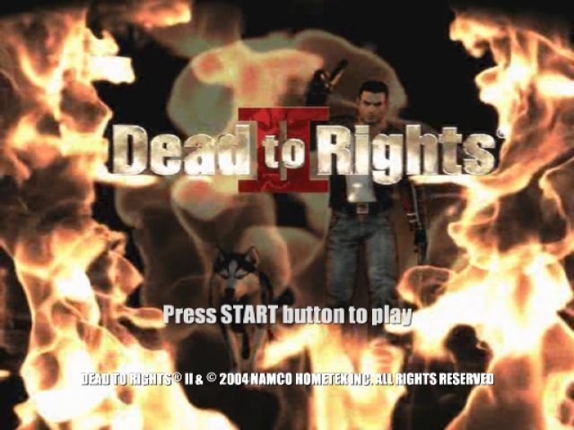 Dead to Rights II — Title screen