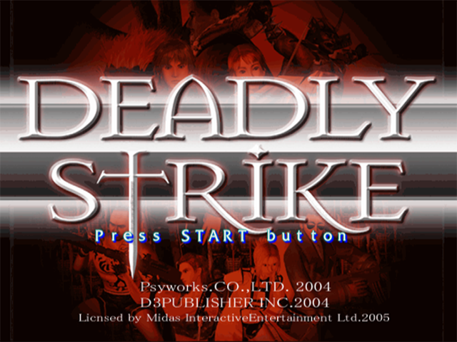 Deadly Strike — Title screen