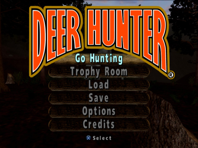 Deer Hunter — Title screen