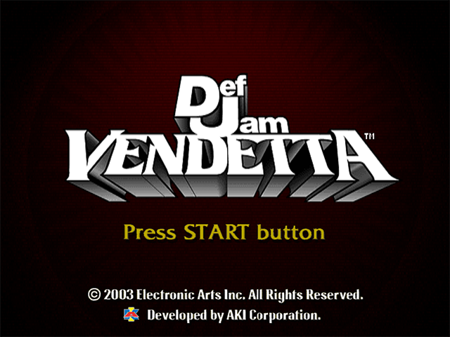 Def Jam : Vendetta — Title screen