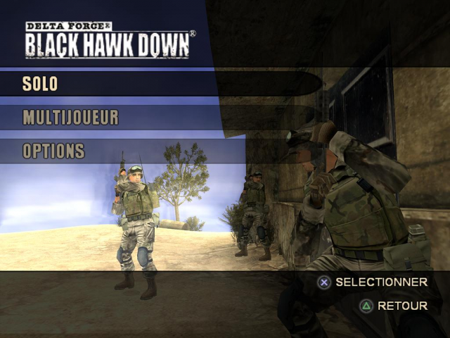 Delta Force : Black Hawk Down — Title screen