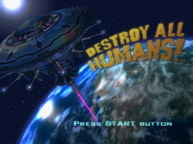 Destroy All Humans! — Title screen