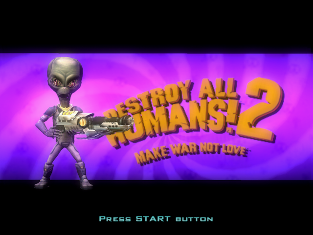 Destroy All Humans! 2 — Title screen