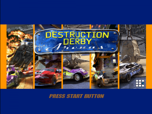 Destruction Derby Arenas — Title screen