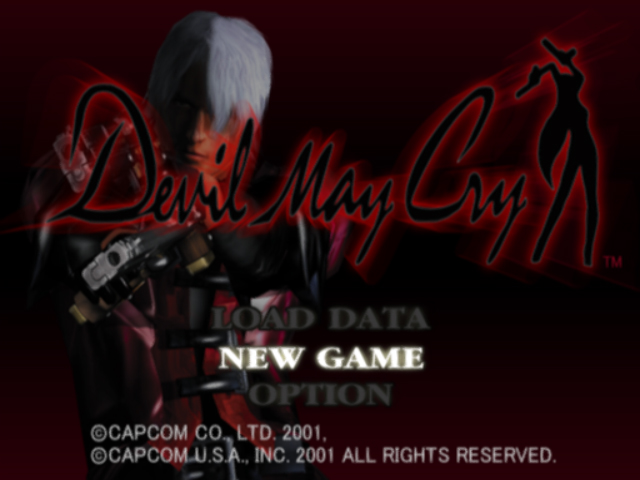 Devil May Cry — Title screen