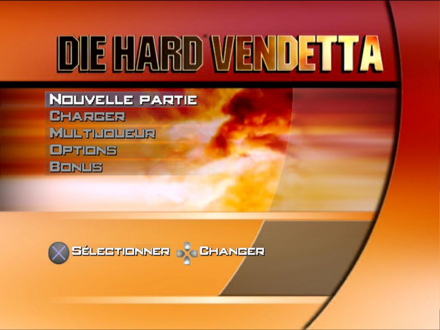 Die Hard : Vendetta — Title screen