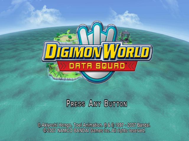 Digimon World : Data Squad — Title screen