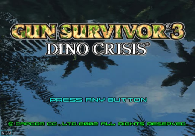 Dino Stalker — Title screen