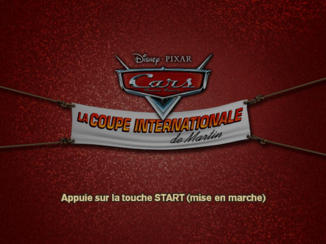 Disney Pixar Cars : Mater-National Championship — Title screen