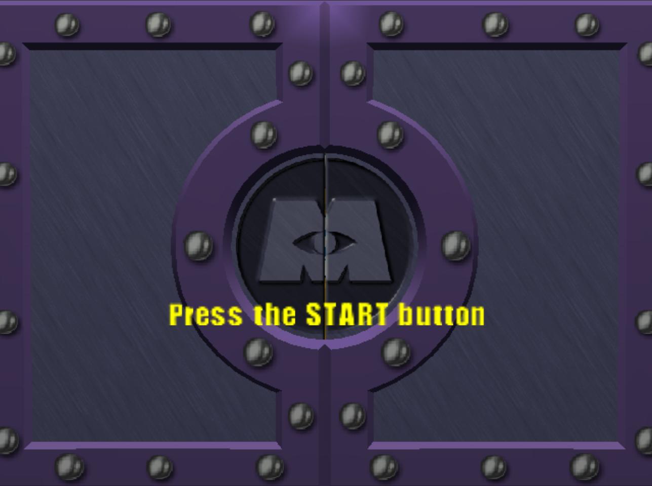 Disney Pixar Monsters, Inc. : Scare Island — Title screen