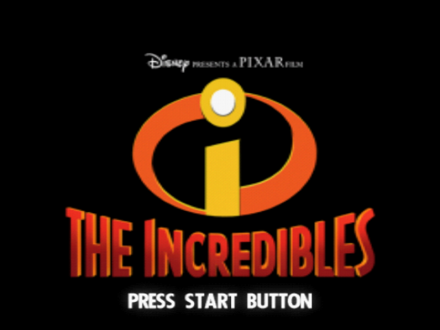 Disney Pixar The Incredibles — Title screen