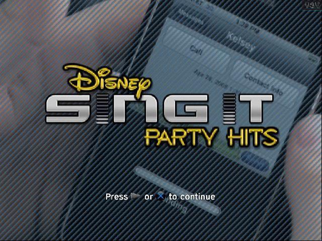 Disney Sing It: Pop Party — Title screen