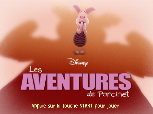 Disney's Piglet's Big Game — Title screen