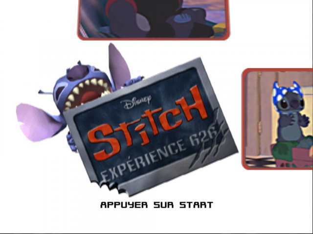 Disney's Stitch : Experiment 626 — Title screen