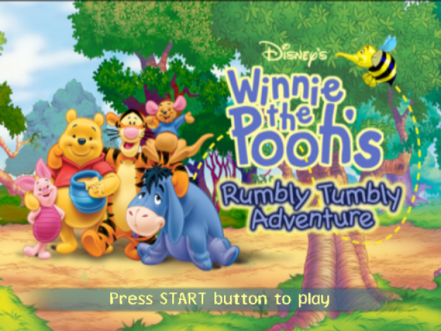 Disney's Winnie the Pooh's Rumbly Tumbly Adventure — Title screen