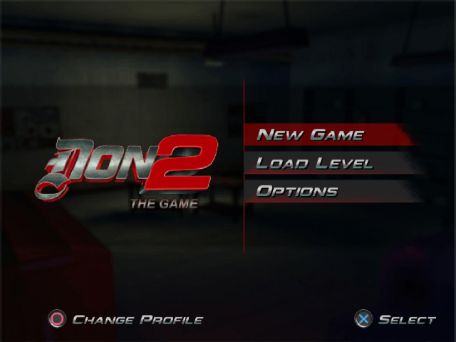 Don 2 : The Game — Title screen