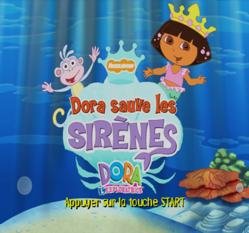 Dora the Explorer : Dora Saves the Mermaids — Title screen
