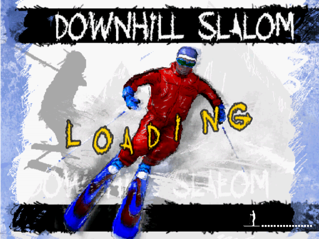 Downhill Slalom — Title screen