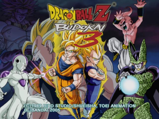 Dragon Ball Z : Budokai 3 — Title screen