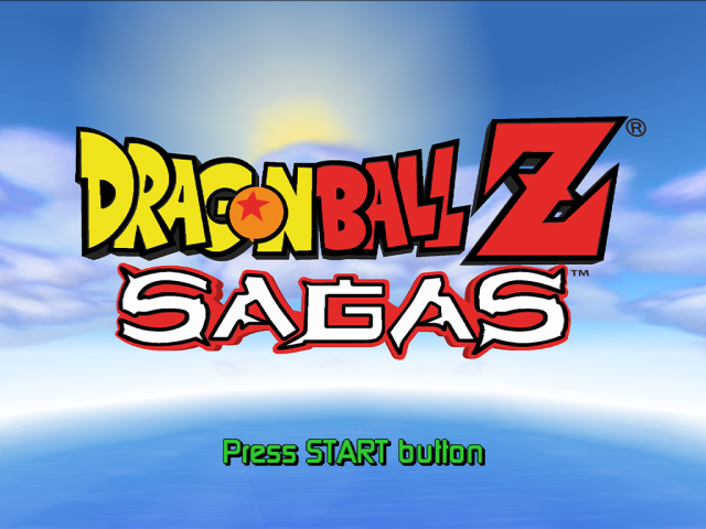 Dragon Ball Z : Sagas — Title screen