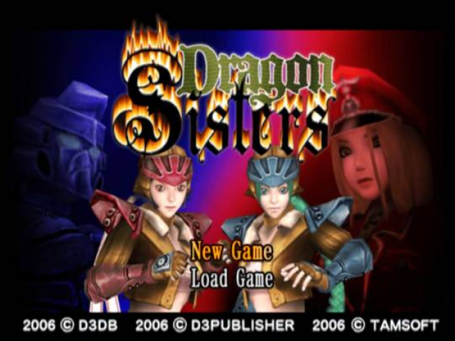 Dragon Sisters — Title screen